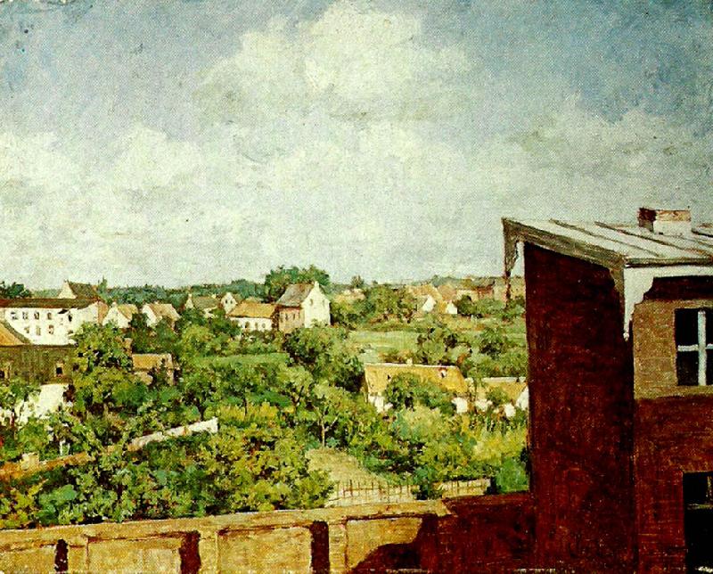 a. jernberg utsikt fran dilsseldorf oil painting image